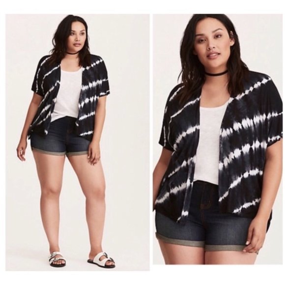 torrid Tops - Torrid Tie-Dye Open Front Cardigan